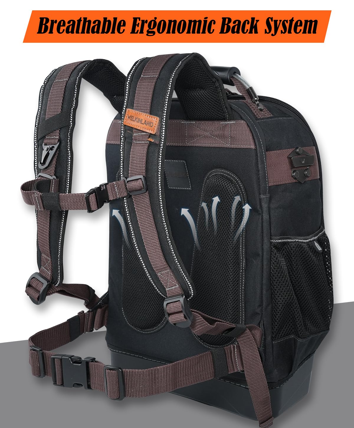 WELKINLAND EVA-moulded hardshell protects valuables from bumps.