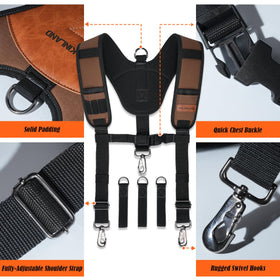 WELKINLAND fully adjustable shoulder straps demonstrate universal fit