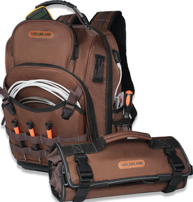 Welkinland 70-pocket HVAC backpack with organized pockets for fast access.