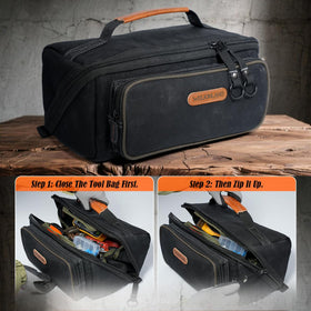 WELKINLAND LayFlat Tool Pouch five-pocket layout for tailored organization.