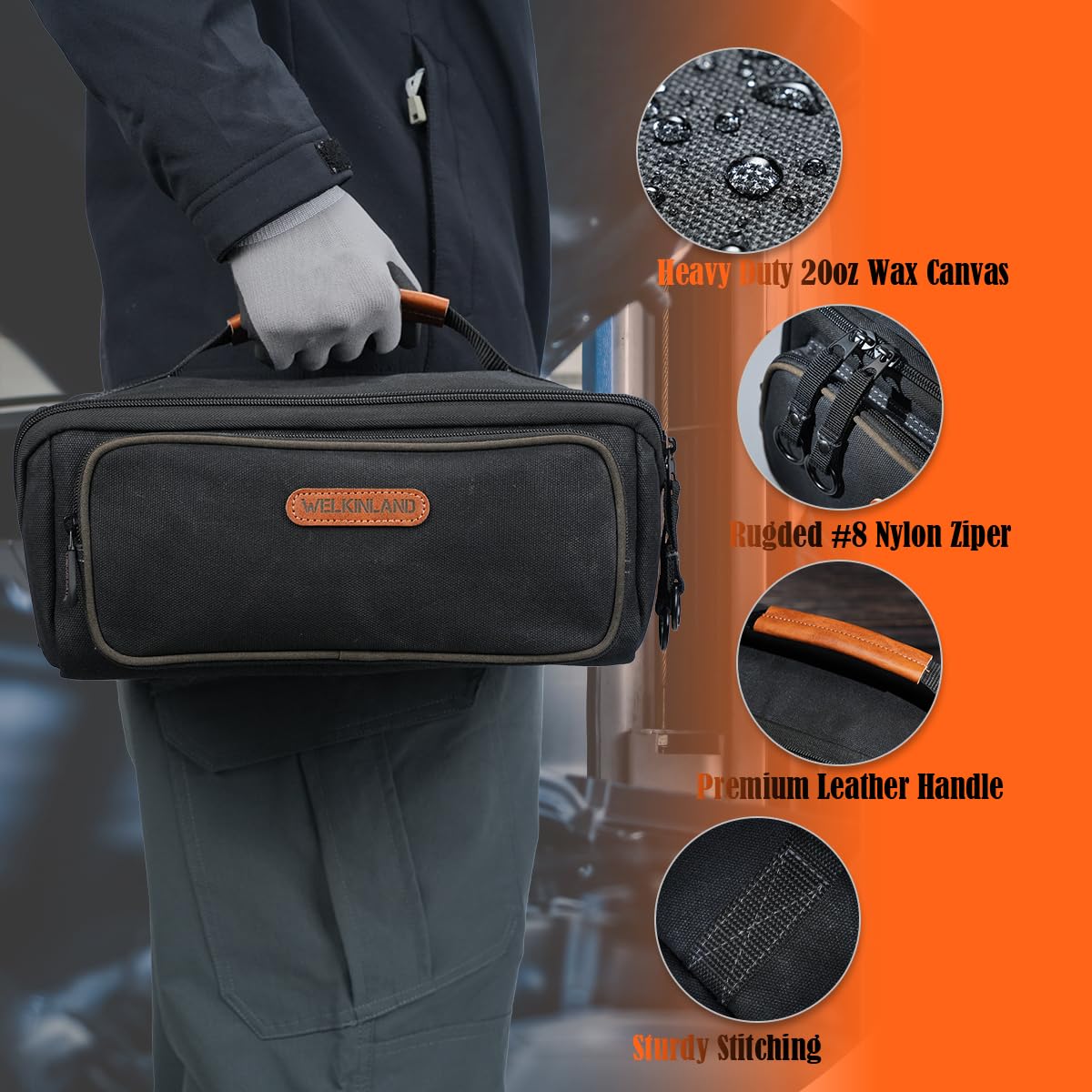 WELKINLAND LayFlat Tool Pouch on-site ready for quick-access tasks.