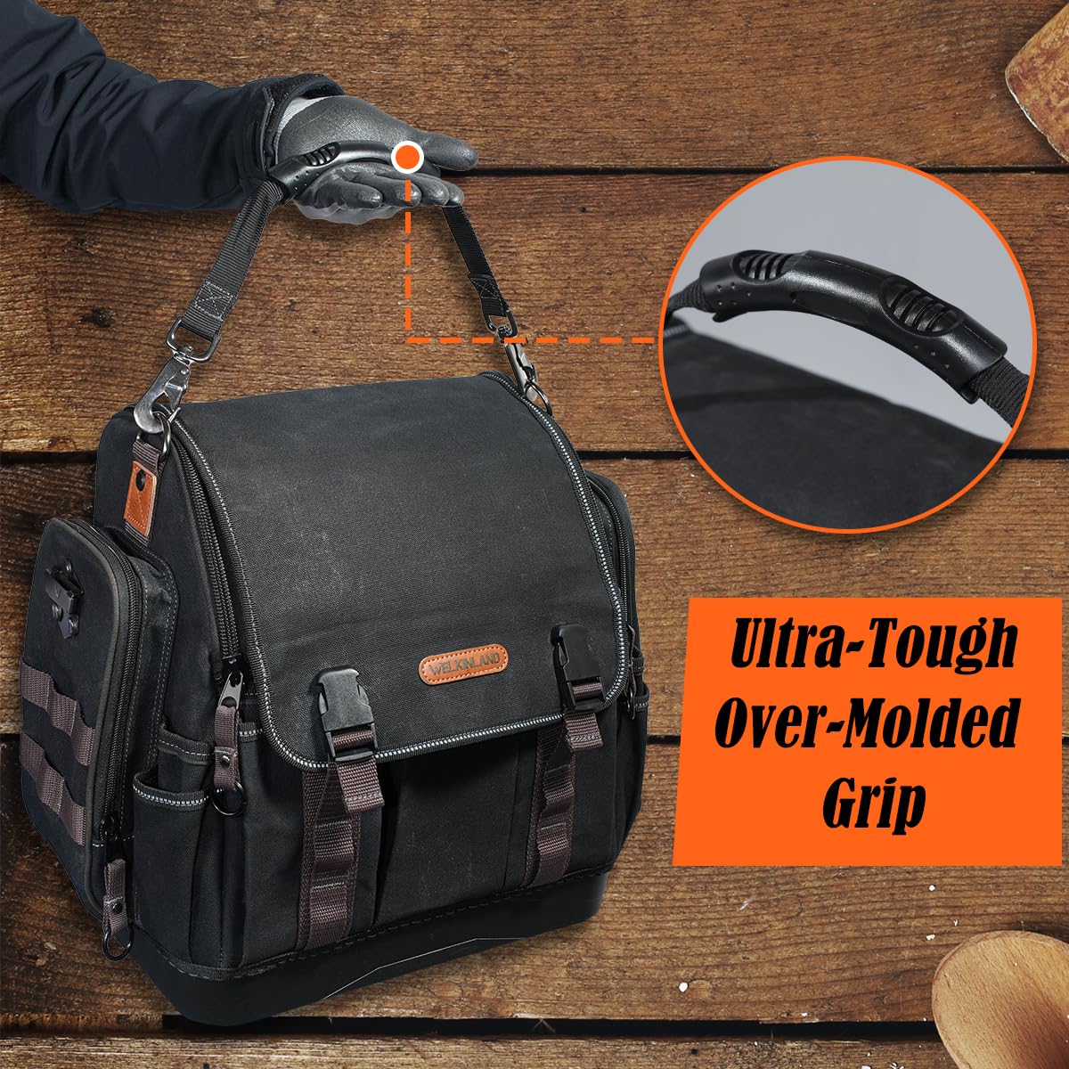 Welkinland lockable zipper enhances on-site security.