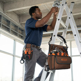 Welkinland tool belt side view highlights durable 1680D fabric for rugged daily use.