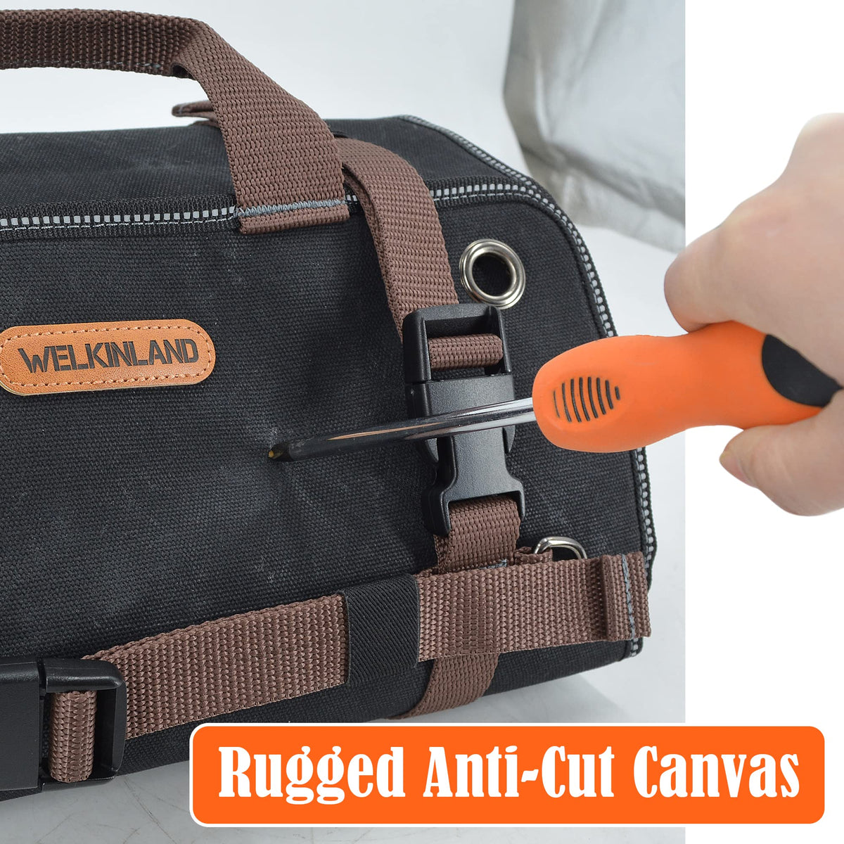 Welkinland reflective binding improves visibility in low-light workshops or sites