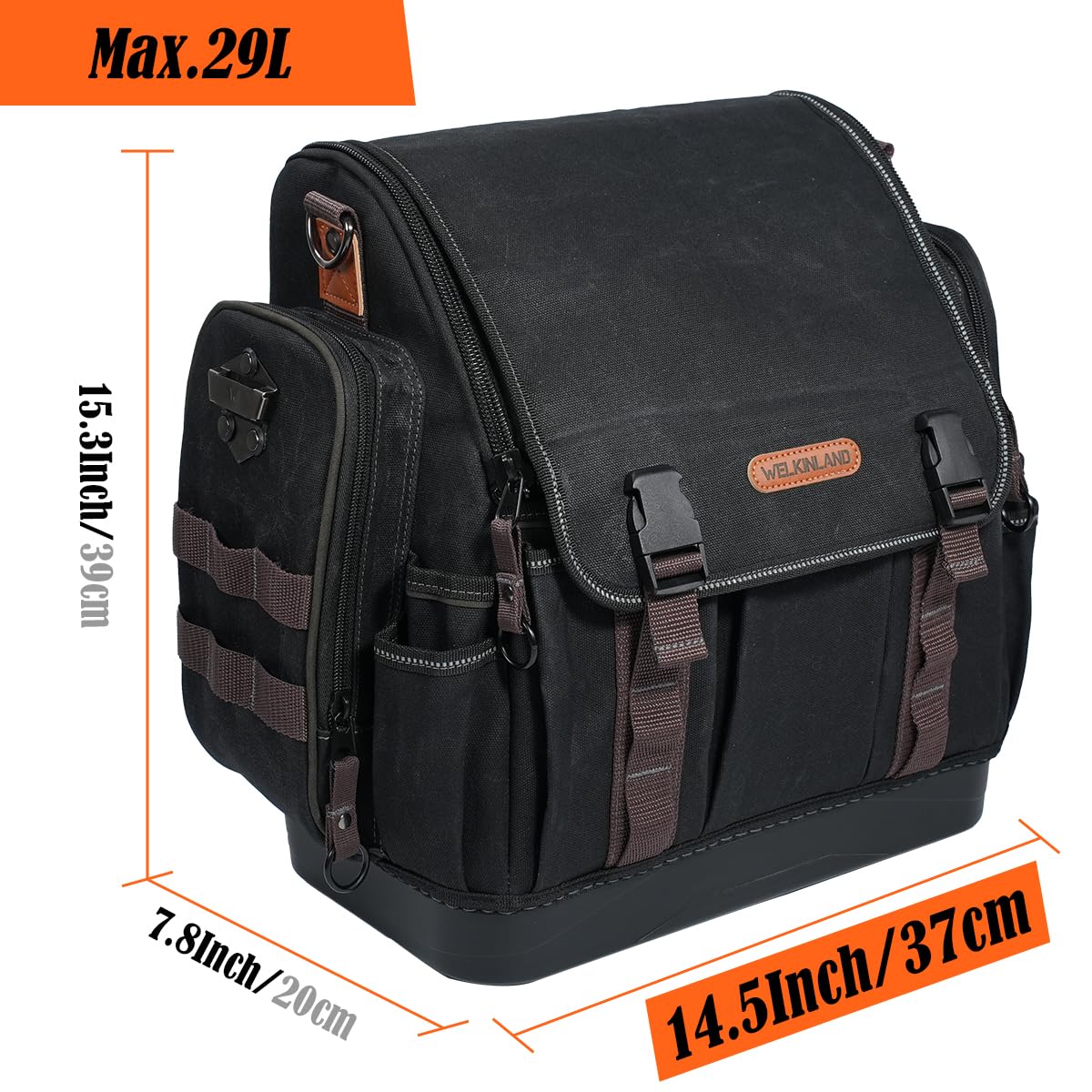 Welkinland 12 MOLLE loops organize accessories securely.