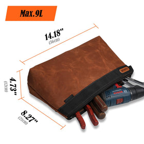 WELKINLAND waxed canvas with water-resistant coating protects contents outdoors