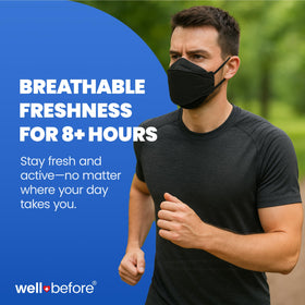 GB2626-2019 compliant KN95 mask from Well Before with standard filtration benchmarks.