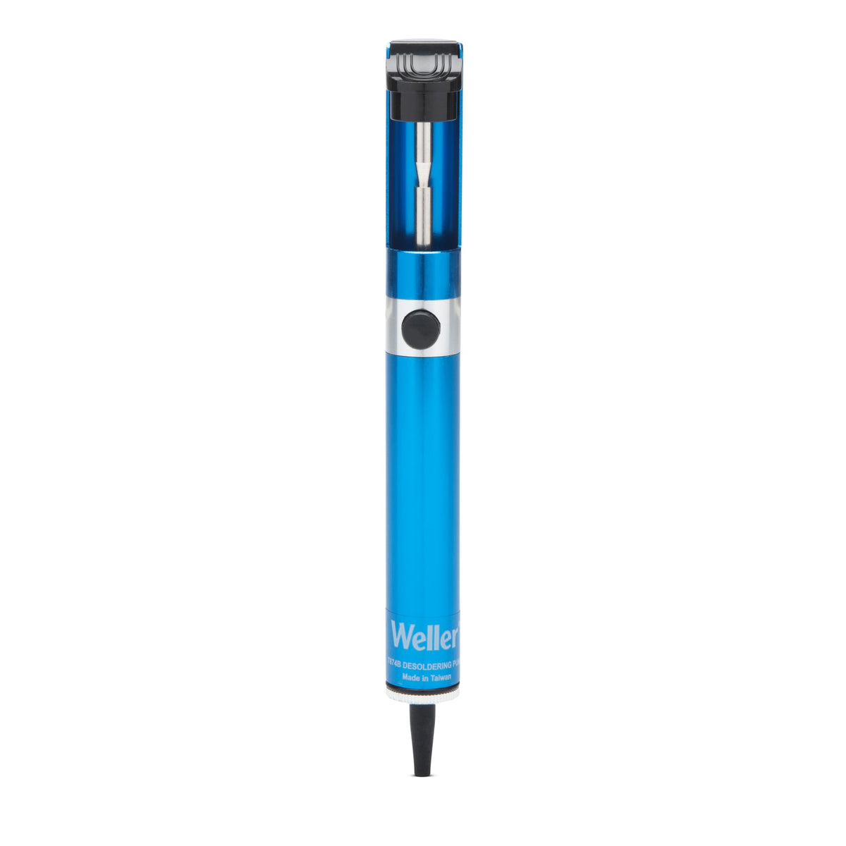 Weller 7874B desoldering pump with aluminum body for precise circuit repair.