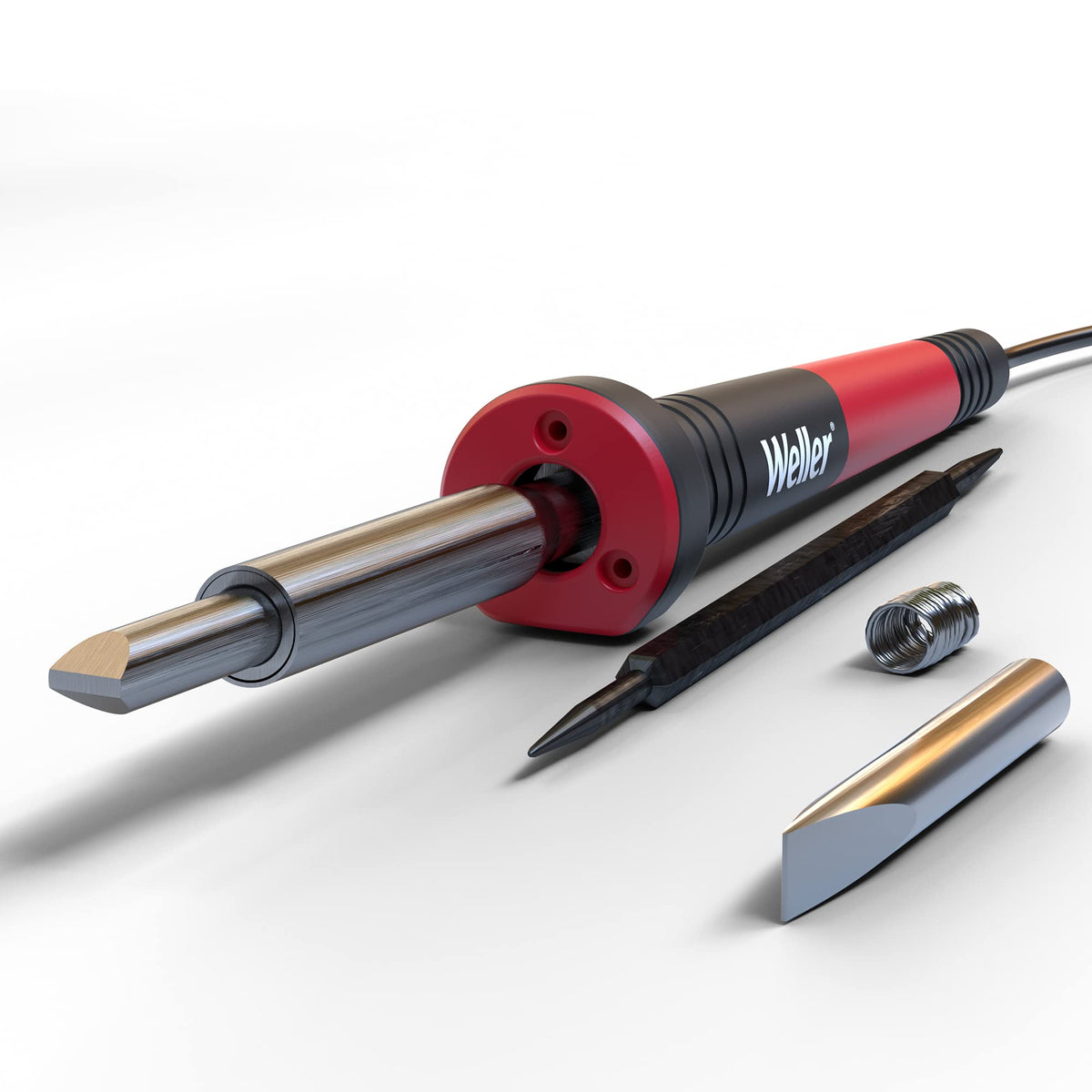Weller 80W soldering iron with Power Grip for steady, precise soldering.