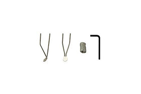 Weller D550PK flux brush and solder for clean joints.