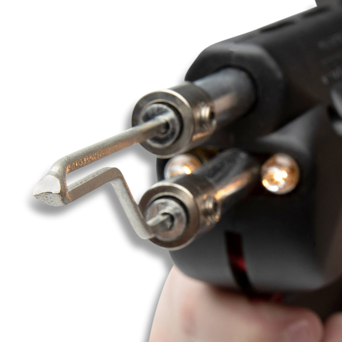 Weller D650PK control switch and ergonomic grip for extended use.