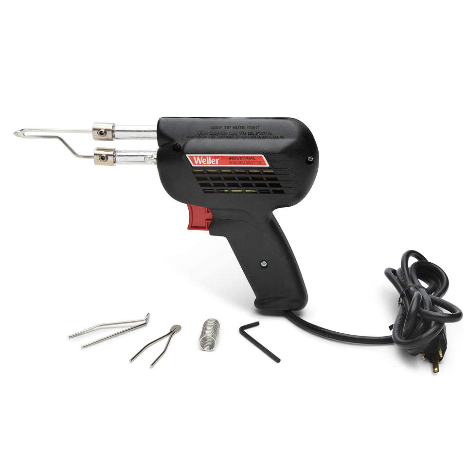 Weller D650PK soldering gun on workbench, rugged industrial build.