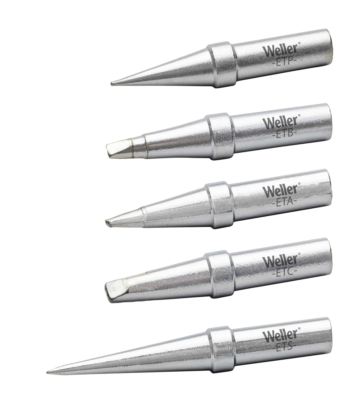 Weller ETSET-5 ETA tip close-up for precise soldering control.