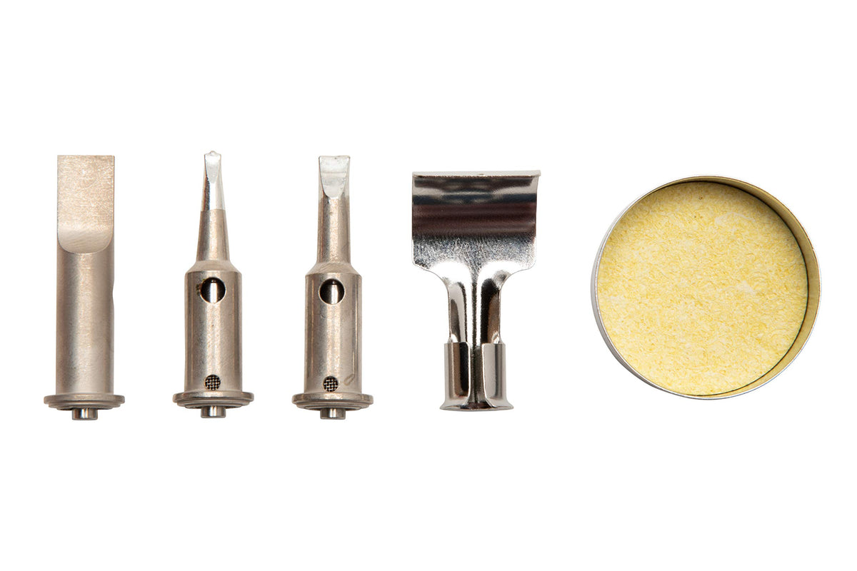 Rugged stainless steel body of the PSI100K endures demanding soldering jobs with professional reliability.