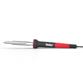 Ergonomic handle on the Weller soldering iron supports long sessions.
