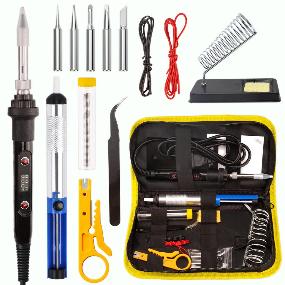 WellerMan 80W soldering iron with LCD display for precise temperature control in electronics projects
