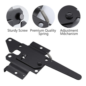 WellMade gate latch screw hardware included for quick, tool-free installation on wooden or metal gates.