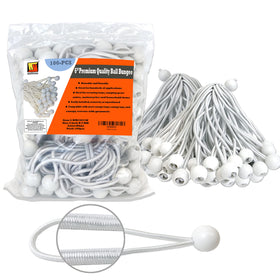 Wellmax 6-inch ball bungee cords pack ready for secure outdoor gear with reliable tension.