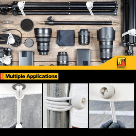 Wellmax versatile bungee cords suitable for tents and banners in outdoor settings.