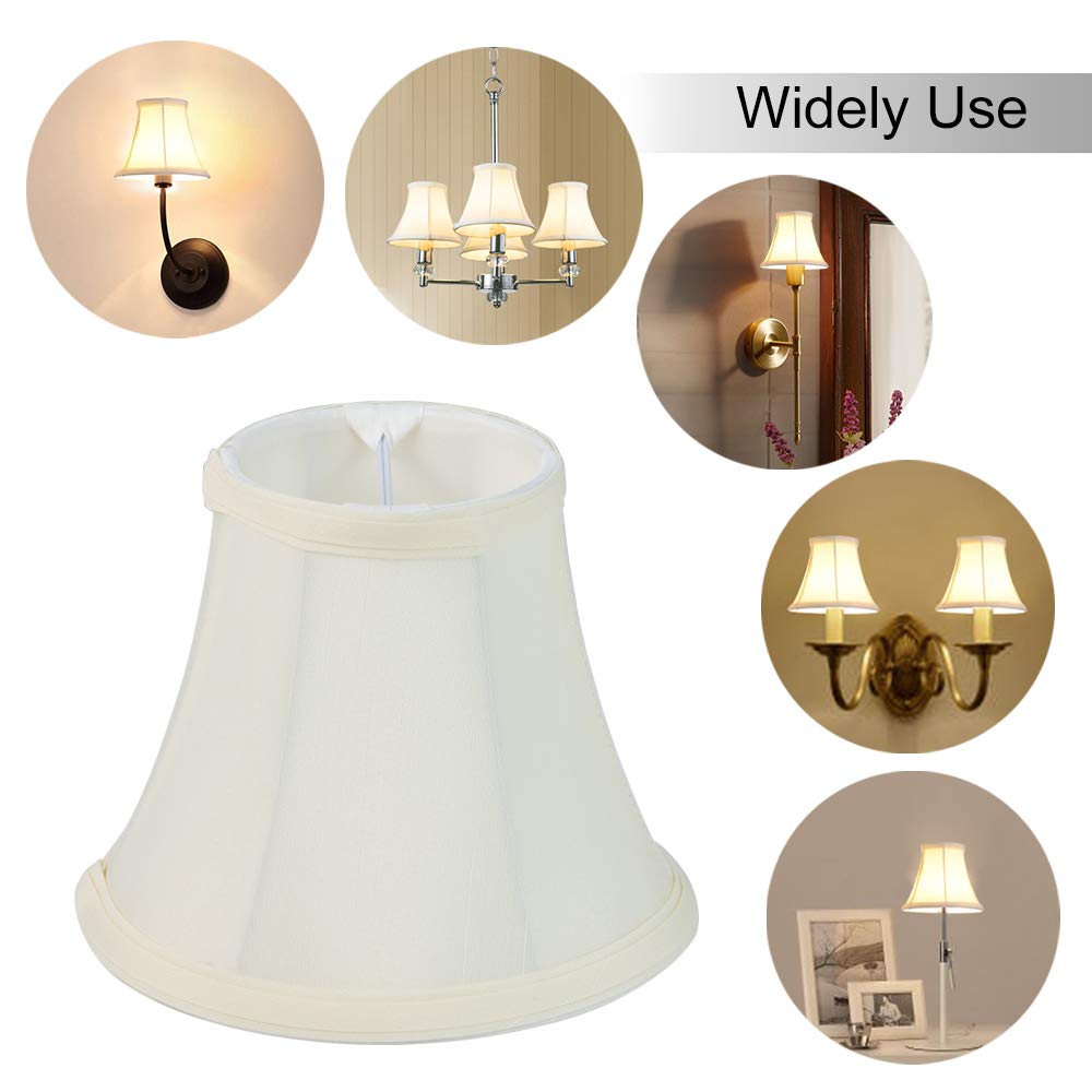 Close-up of Wellmet candle-bulb shade on clip-on edge