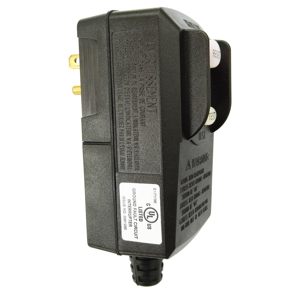 Wellong GFCI plug replacement 15A with weatherproof design for outdoor tools.