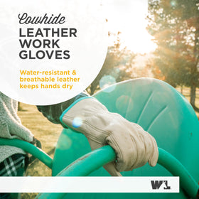 Wells Lamont glove with reinforced palm patch for enhanced grip