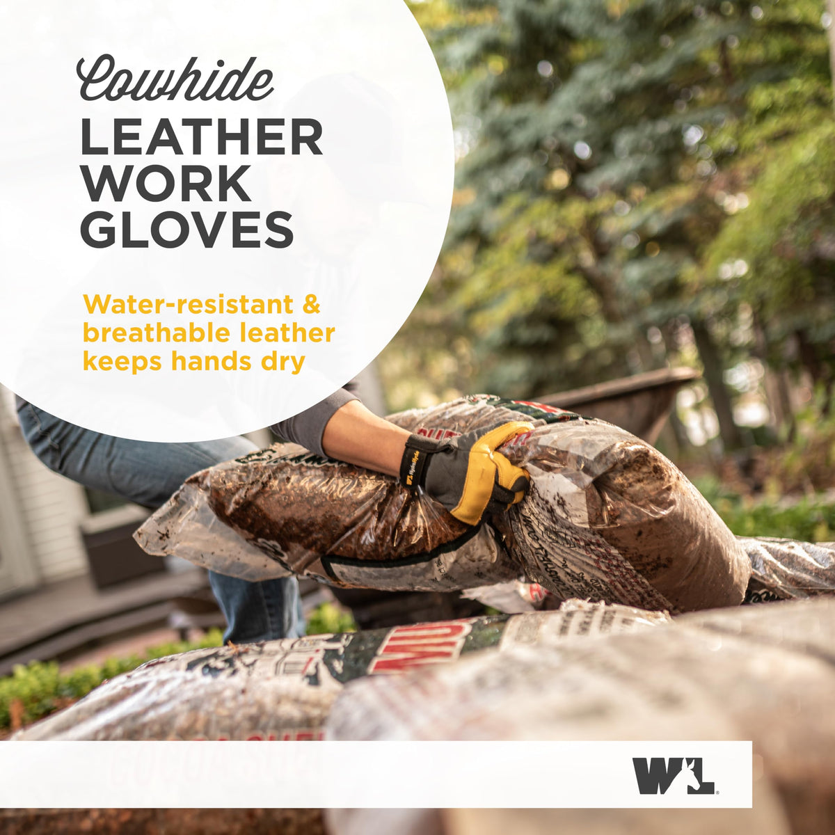 Wells Lamont gloves knuckle protection close-up for demanding tasks.