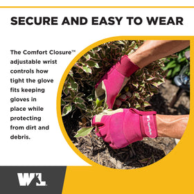 Wells Lamont HydraHyde gloves fingertips: reinforced leather for longer wear and grip.