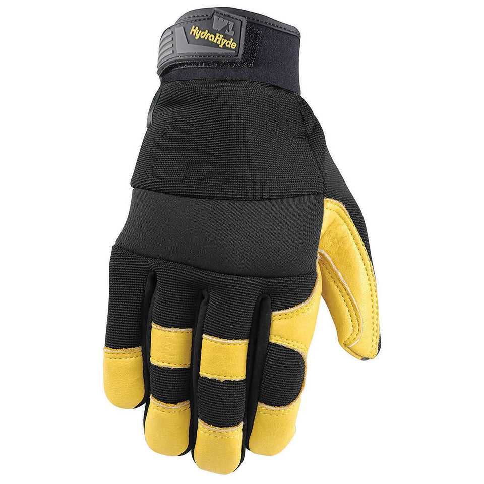 Wells Lamont HydraHyde gloves back view with breathable stretch panels for cool comfort
