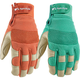 Wells Lamont HydraHyde leather glove palm close-up showing grip and durability