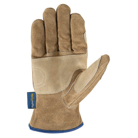 Wells Lamont HydraHyde gloves with reinforced-palm protect hands during heavy-duty fencing.