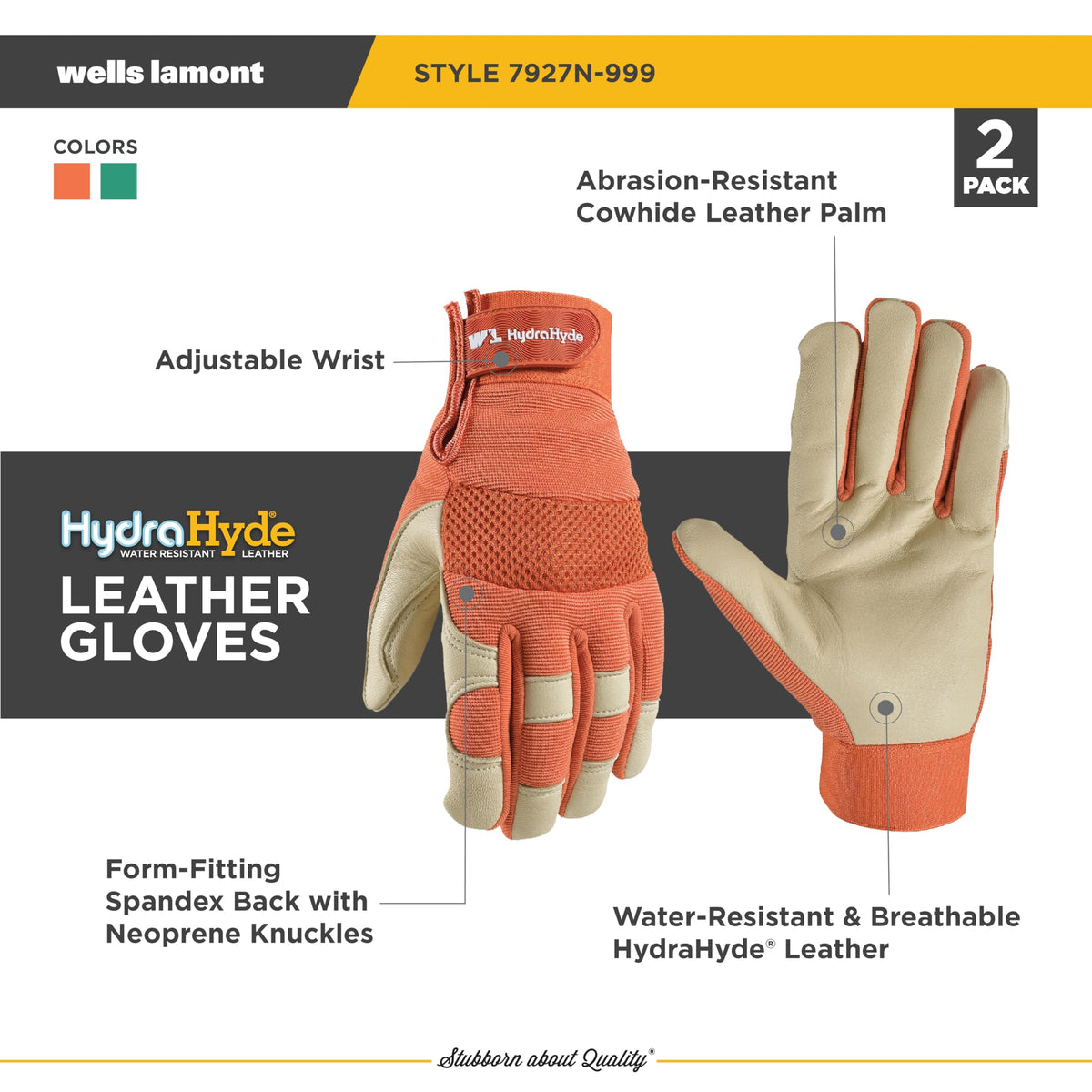 Wells Lamont HydraHyde gloves worn for comfortable grip