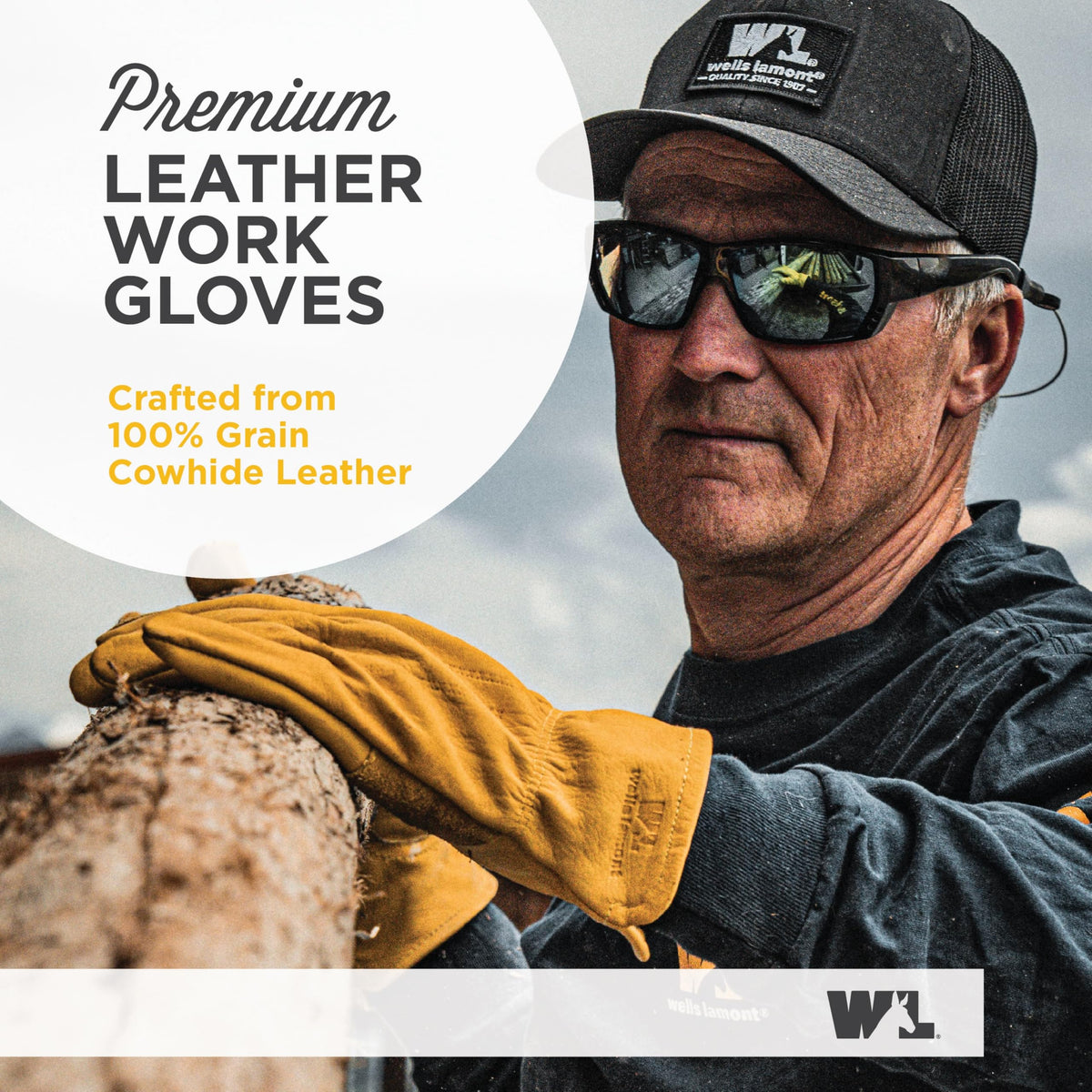Wells Lamont gloves showcase ergonomic fit for comfortable all-day wear on sites