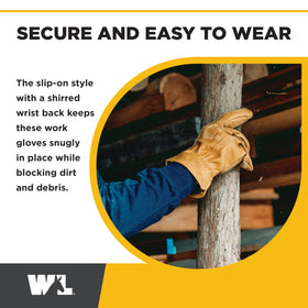 Wells Lamont saddletan gloves ideal for year-round outdoor construction and farming