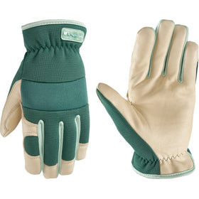 Wells Lamont HydraHyde leather palm glove provides water-resistant grip for gardening