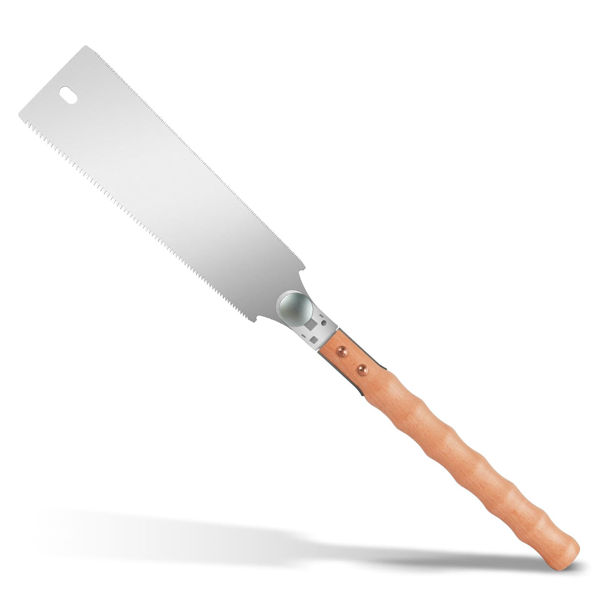 Welltoy Japanese pull saw dual-edge 10-inch for versatile ripping and cross-cutting.