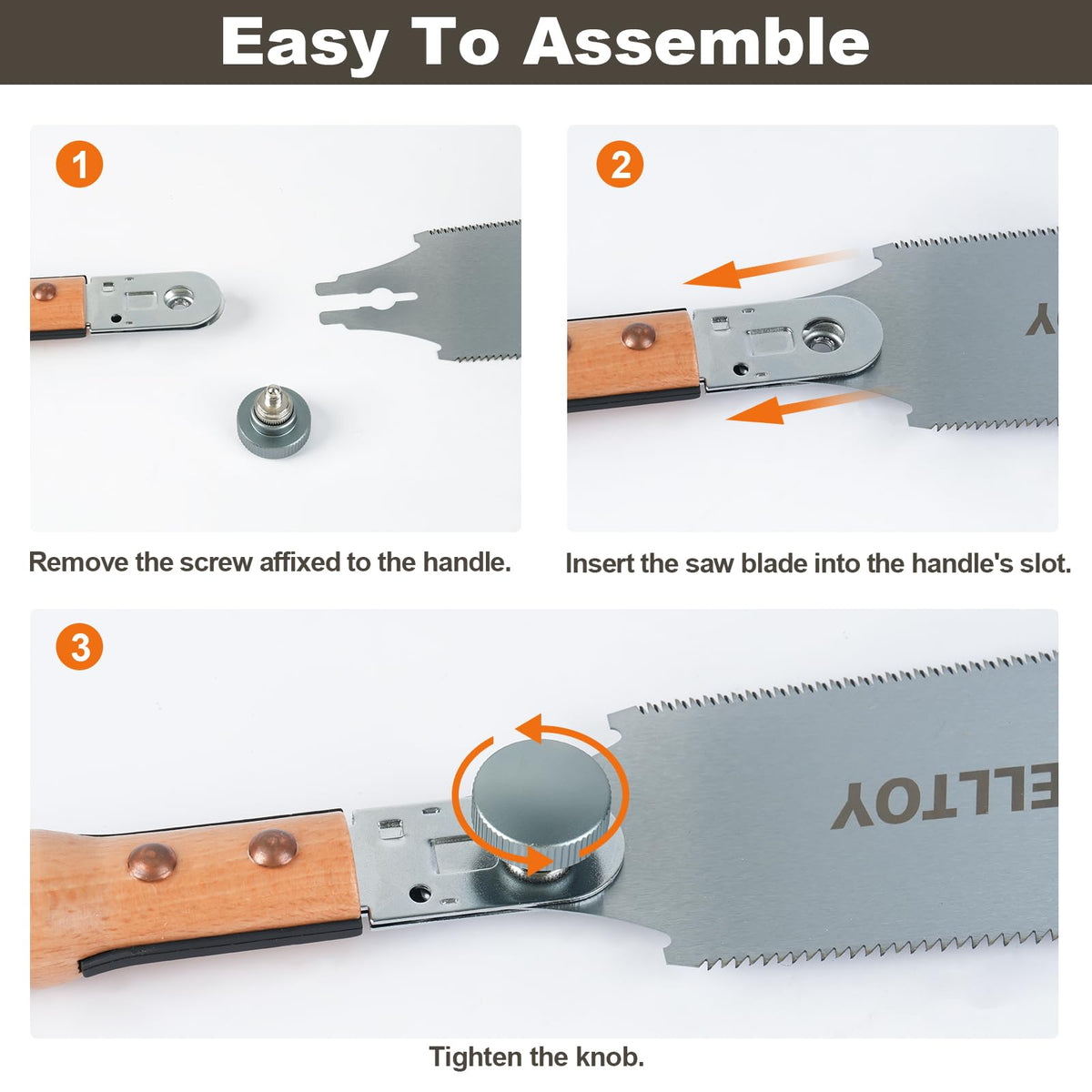 Welltoy ergonomic beech-handle with bamboo joints provides a comfortable grip.
