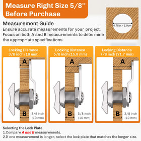WELLUCK cam lock straight arm demonstrates quick mounting and secure access.