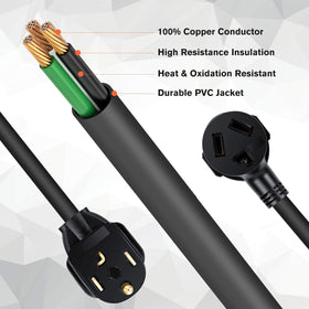 Welluck NEMA 14-30P to 10-30R configuration compatibility.