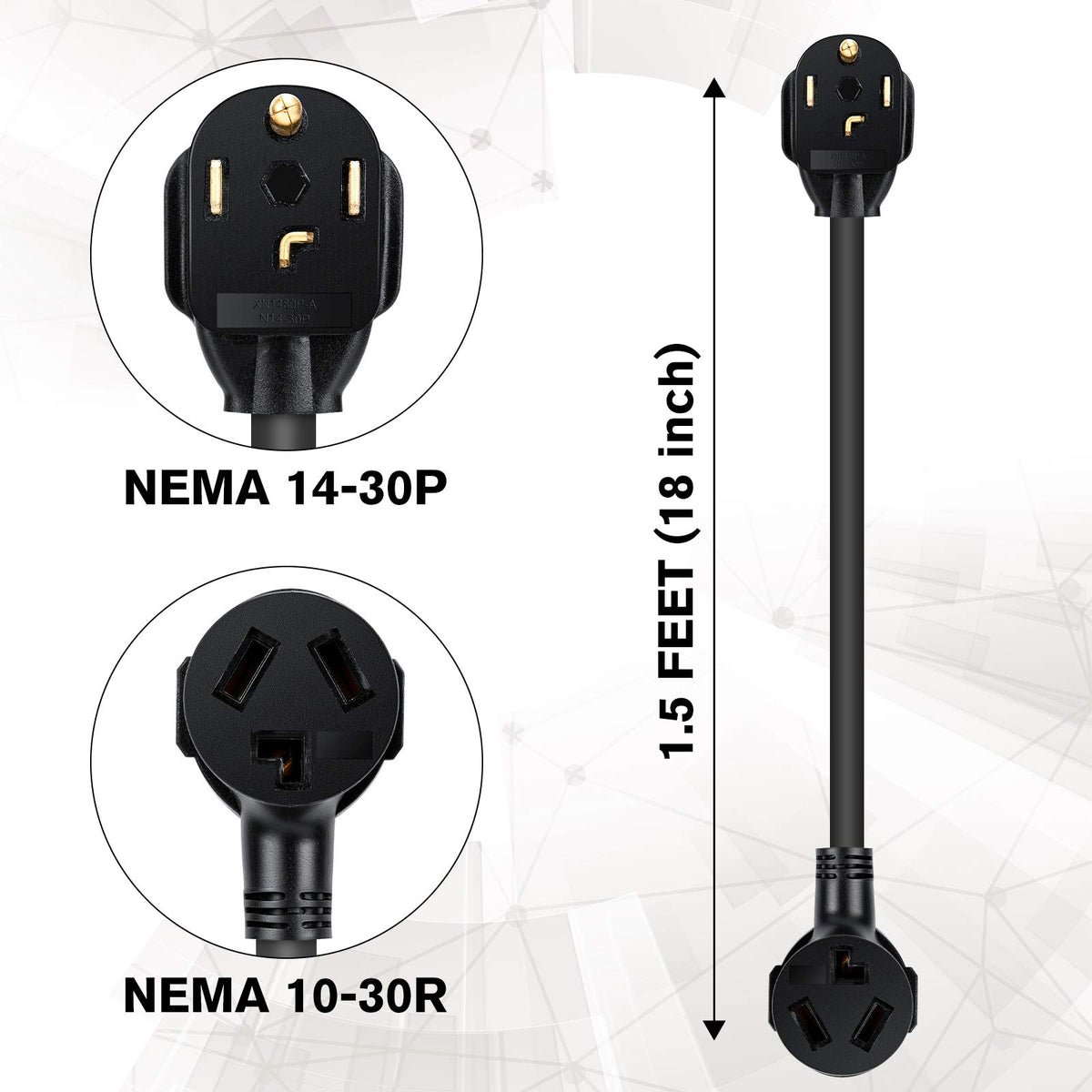 Welluck right-angle dryer plug design with easy grip.