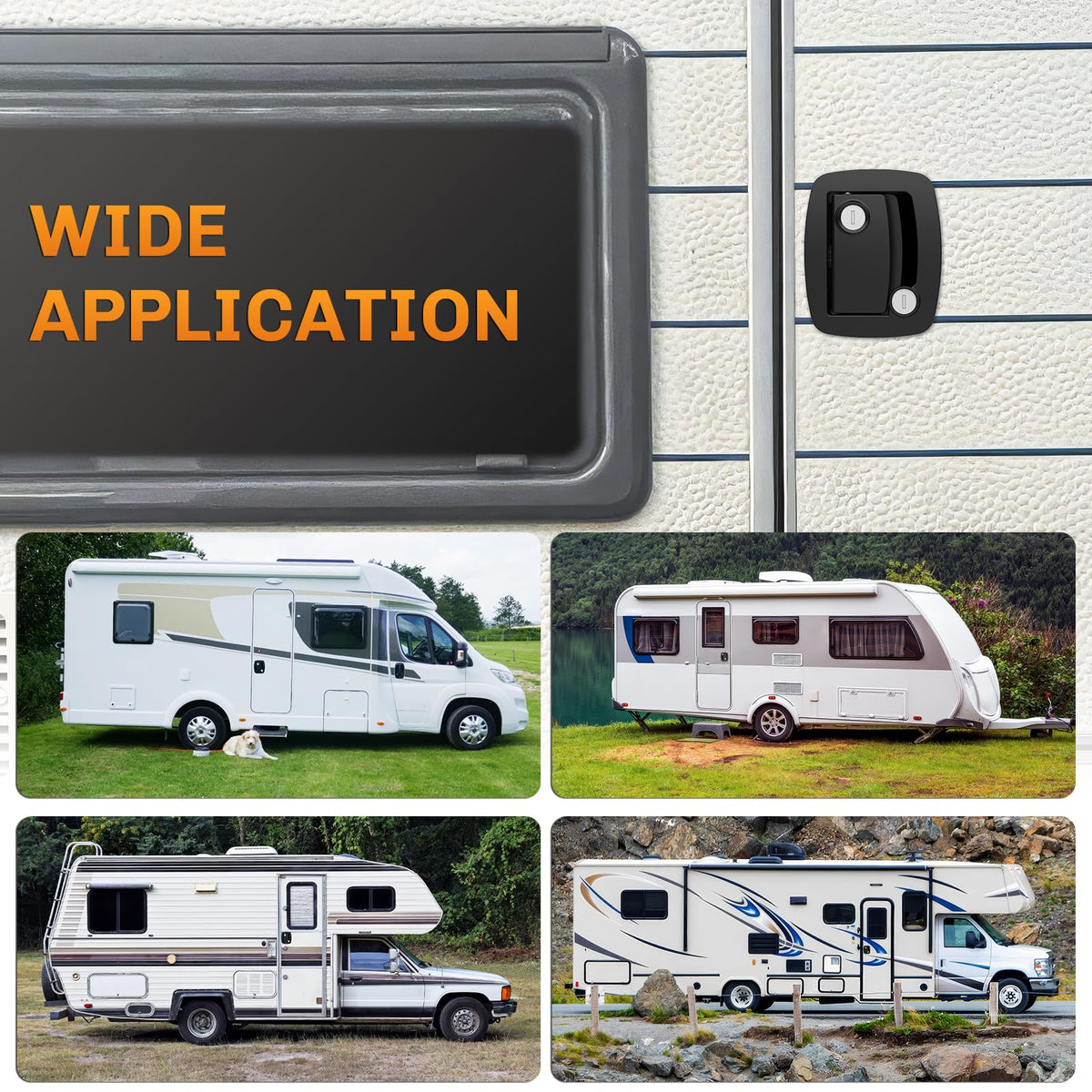 WELLUCK RV door lock on travel trailer securing entry on the road