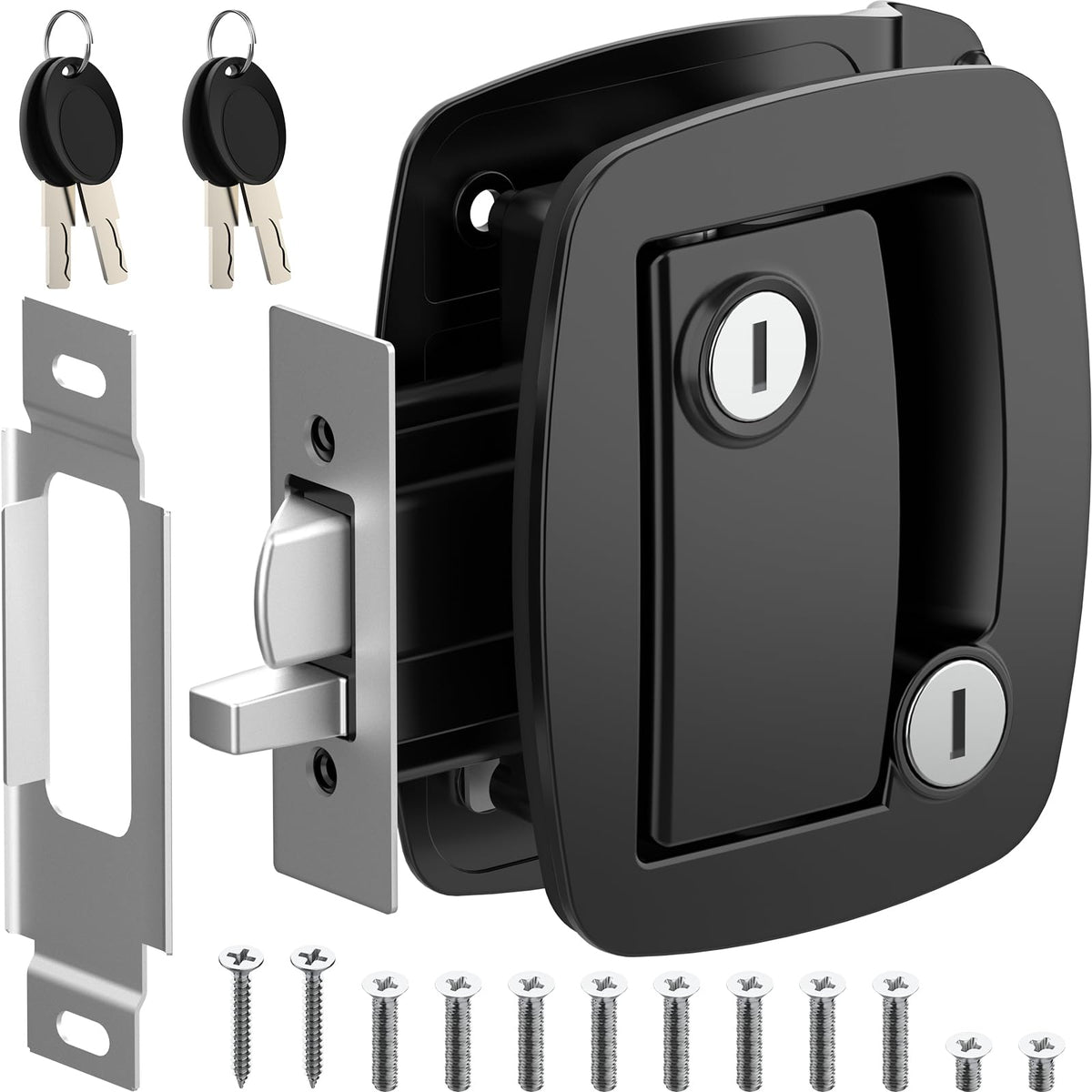 WELLUCK RV door lock with paddle deadbolt secures camping gear