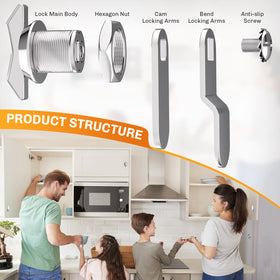 WELLUCK RV storage latch installed on cabinet or door for safe travel.