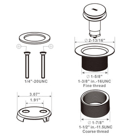 WELLUP includes screws, washer, and adapters for flexible installation.