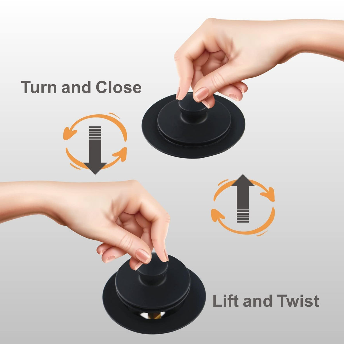 Wellup matte black finish resists tarnish and matches modern fixtures.