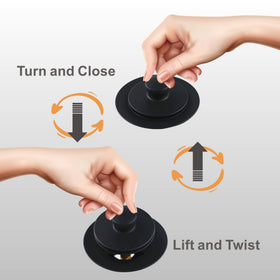 Wellup matte black finish resists tarnish and matches modern fixtures.
