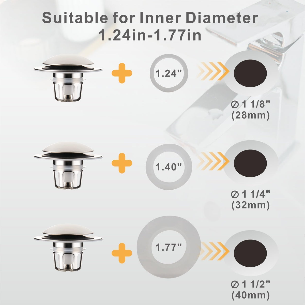 Wellup 2-in-1 drain stopper delivering reliable seal and filtration
