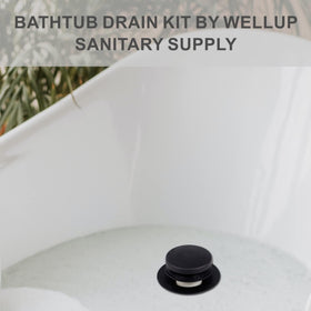 WELLUP thread adapter 1-3/8in to 1-1/2in for versatile tub drain compatibility.