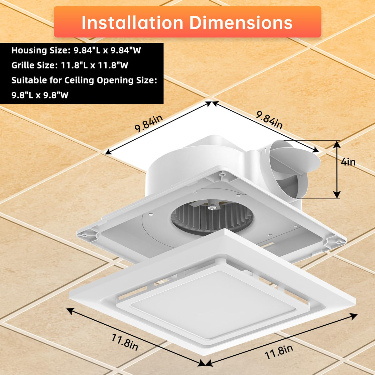 Welnek 4-inch duct connection simplifies installation