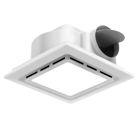 Welnek bathroom exhaust fan with light showing 130 CFM for moisture control